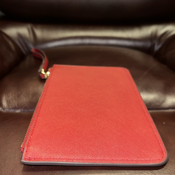 Red Kate Spade Lucy Medium Zip Wristlet - Picture 9 of 15